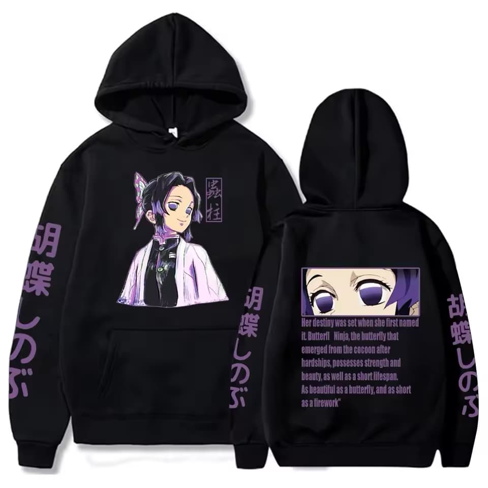 Demon Slayer Hoodie Plus Size shinobu