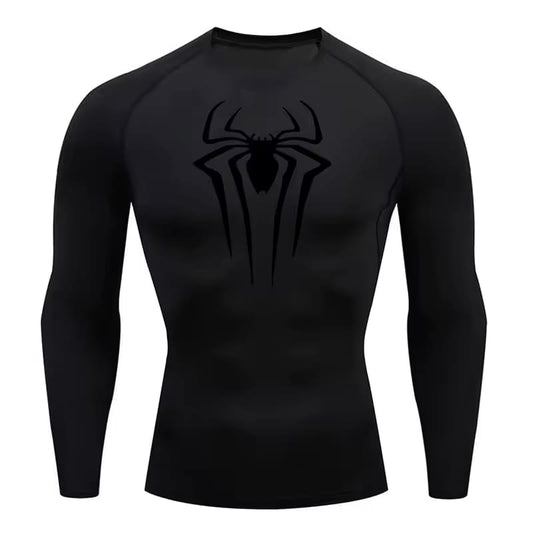 Compression Shirt Men Print Breathable A02