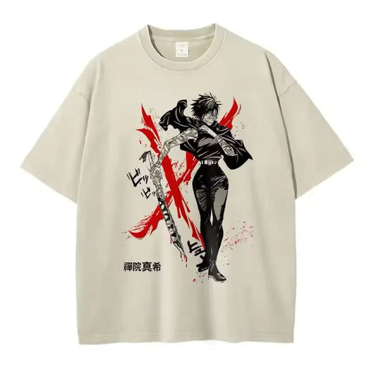 Anime Jujutsu Kaisen hip hop T-shirt Maki Zenin style