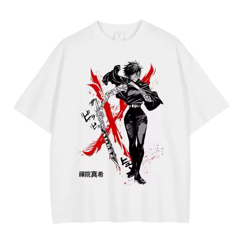 Anime Jujutsu Kaisen hip hop T-shirt Maki Zenin style