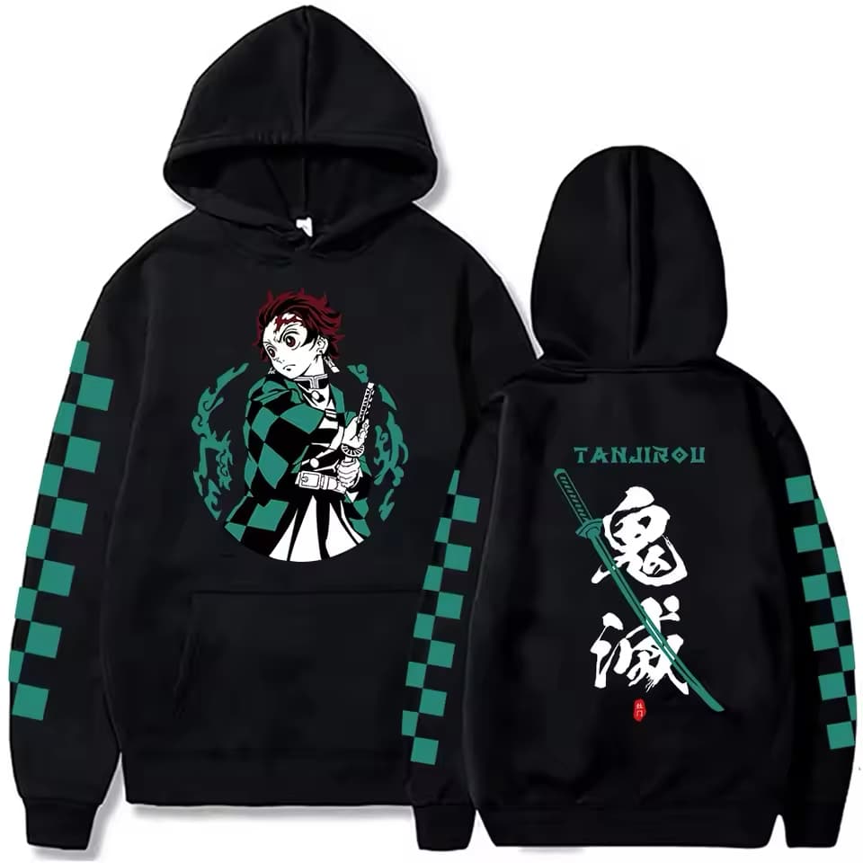 Demon Slayer Hoodie Plus Size Tanjiro Kamado