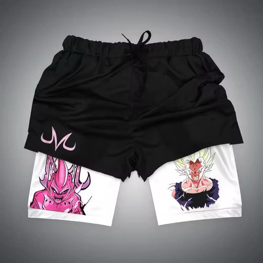 Shorts Fitness Gym Training Majin Vegeta, Kid Buu