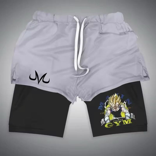 Shorts Fitness Gym Training Majin Vegeta