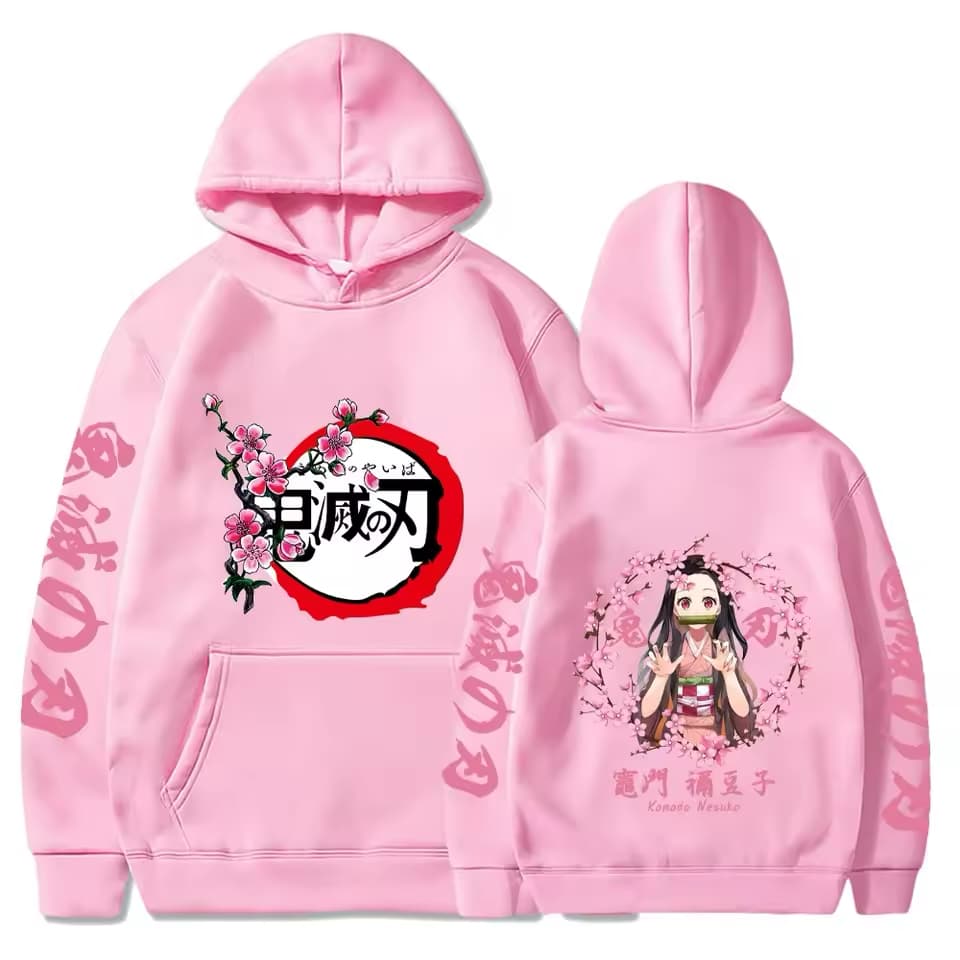 Demon Slayer Hoodie Plus Size Nezuko Kamado