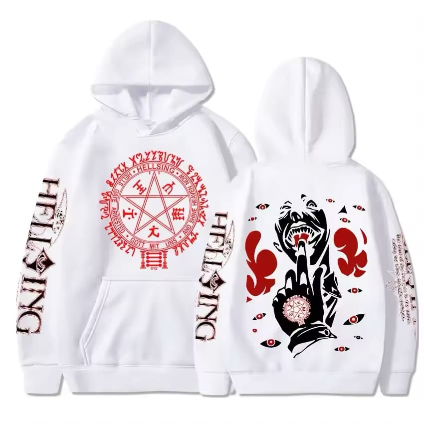 Hoodies Manga Harajuku Streetwear Hip Hop Unisex Sweatshirt