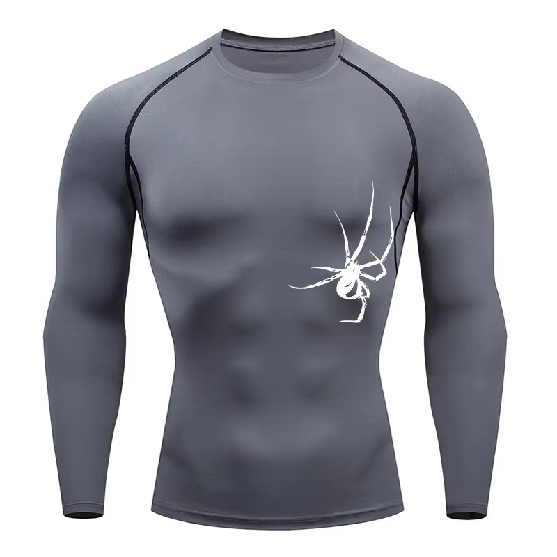 Compression Shirt Men Print Breathable 03